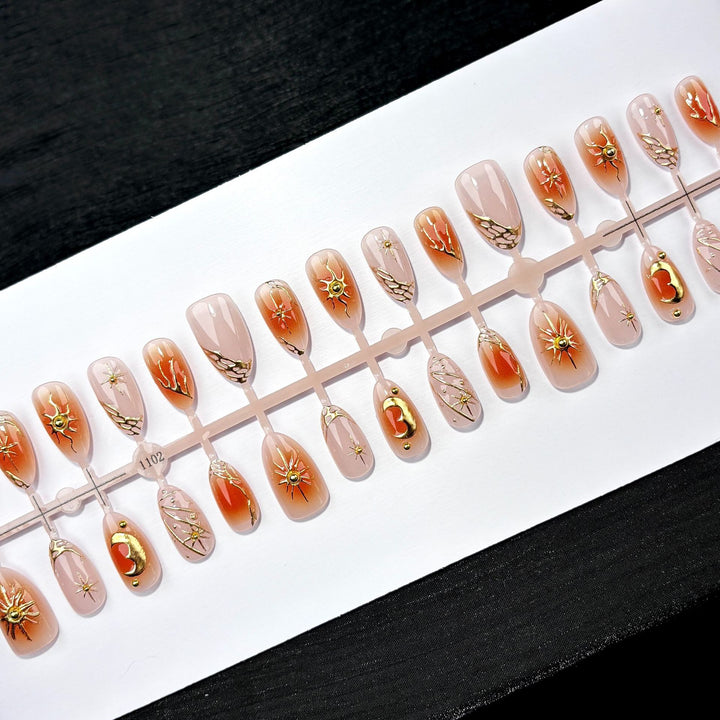 Decorative Press-On Nail Art Set 1790746065