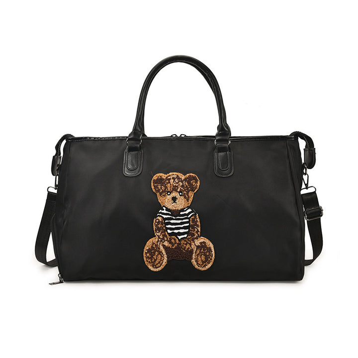 Cute Bear Embroidered Travel Duffle Bag Stornfield