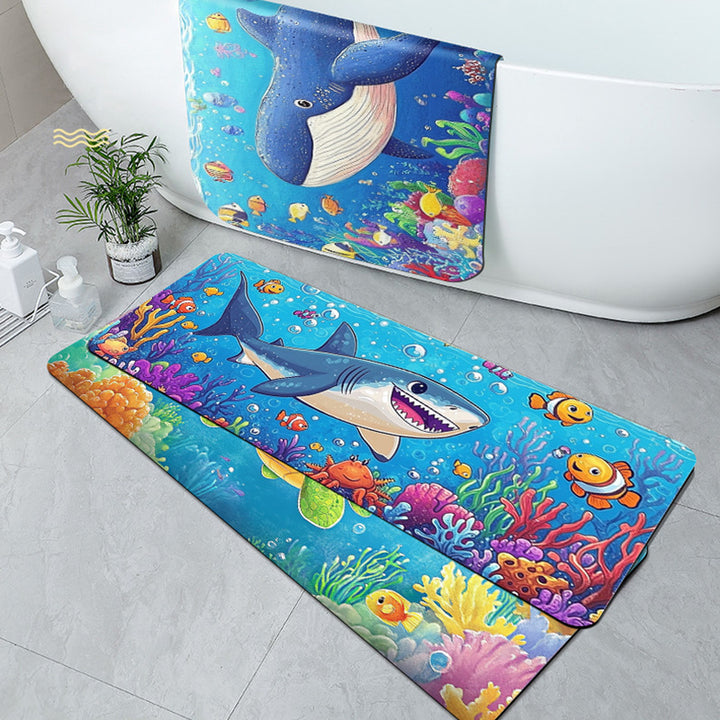 Ocean-Themed Bath Mat