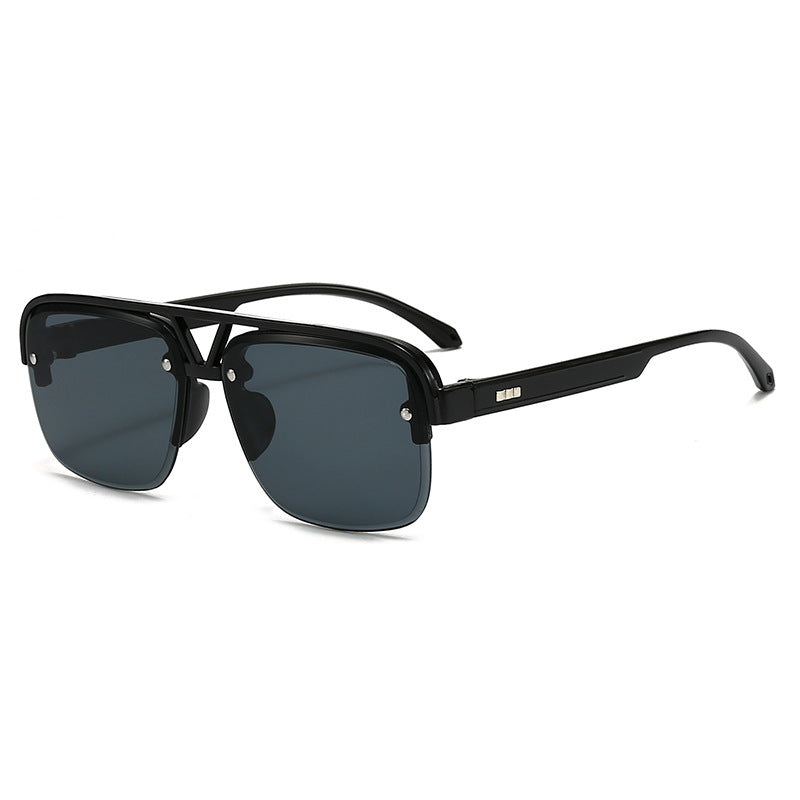 Women’s fashionable square sunglasses with transparent frame Stornfield