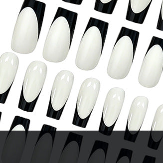 Elegant French Tip Press-On Nails Stornfield 1789915939