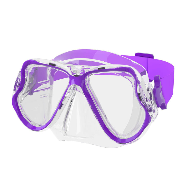 High-quality diving mask with flexible silicone rim and wide field of view Stornfield