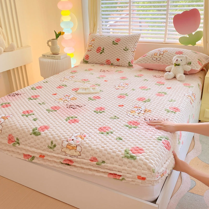 Floral Patterned Bed Cover
