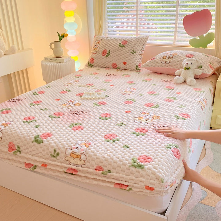 Floral Patterned Bed Cover