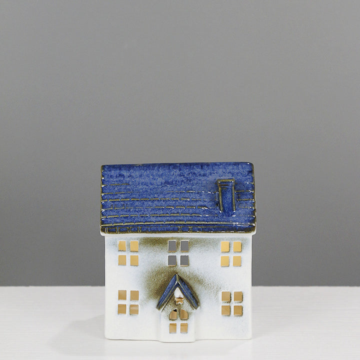Ceramic House-Shaped Decorative Lantern Stornfeild