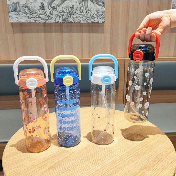 Women’s water bottle with leak-proof lid and integrated straw Stornfield