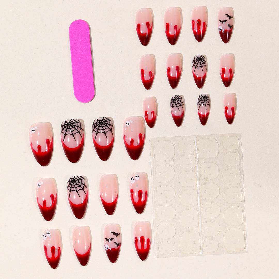 Gothic-Themed Bloody Nail Art Extensions Stornfield