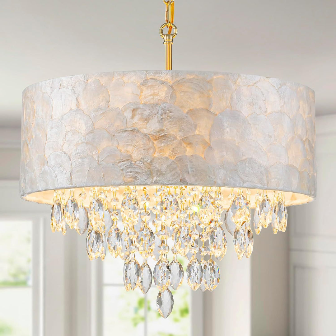 Shell-Inspired Pendant Light Fixture