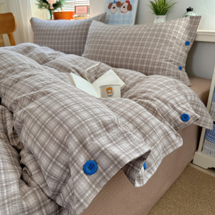 Cozy Plaid Duvet Cover Set