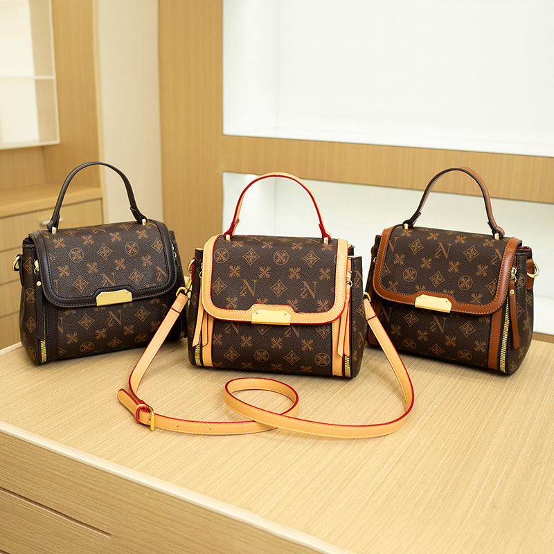 Stylish Structured Handbag with Adjustable Strap
