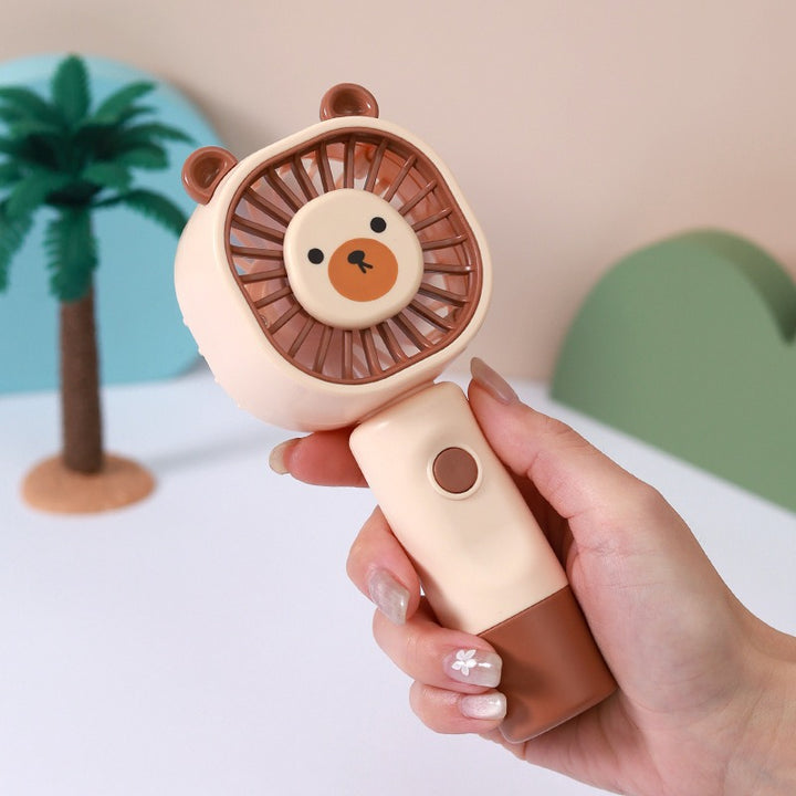 Unisex Portable Hand Fan in Cute Bear Pattern Stornfield