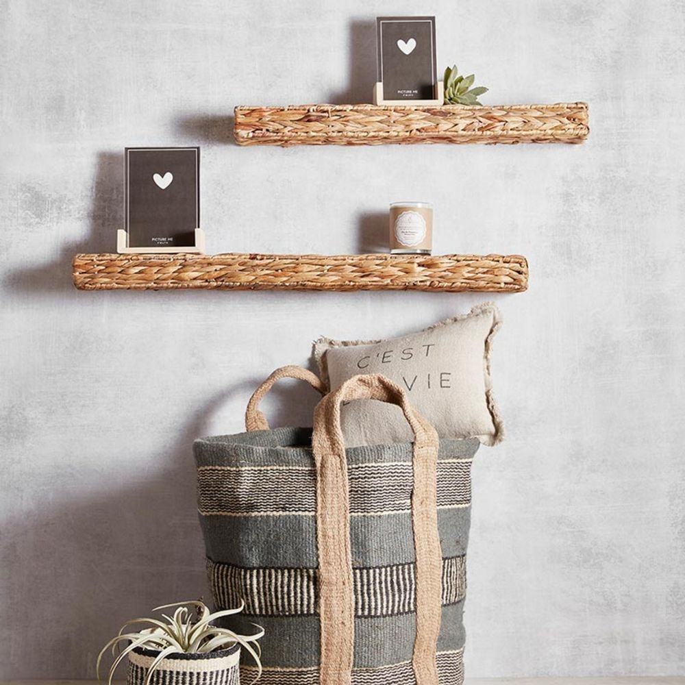 Handcrafted decoration basket made of natural materials Stornfield