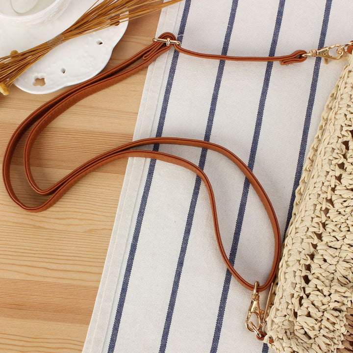 Handbag with Ruffle Design Made of Braided Straw Stornfield