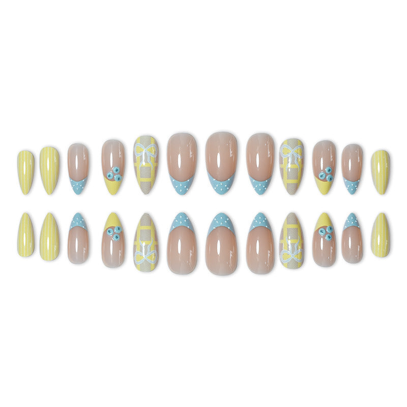 Designer Press-On Nail Art Set with Unique Patterns Stornfield
