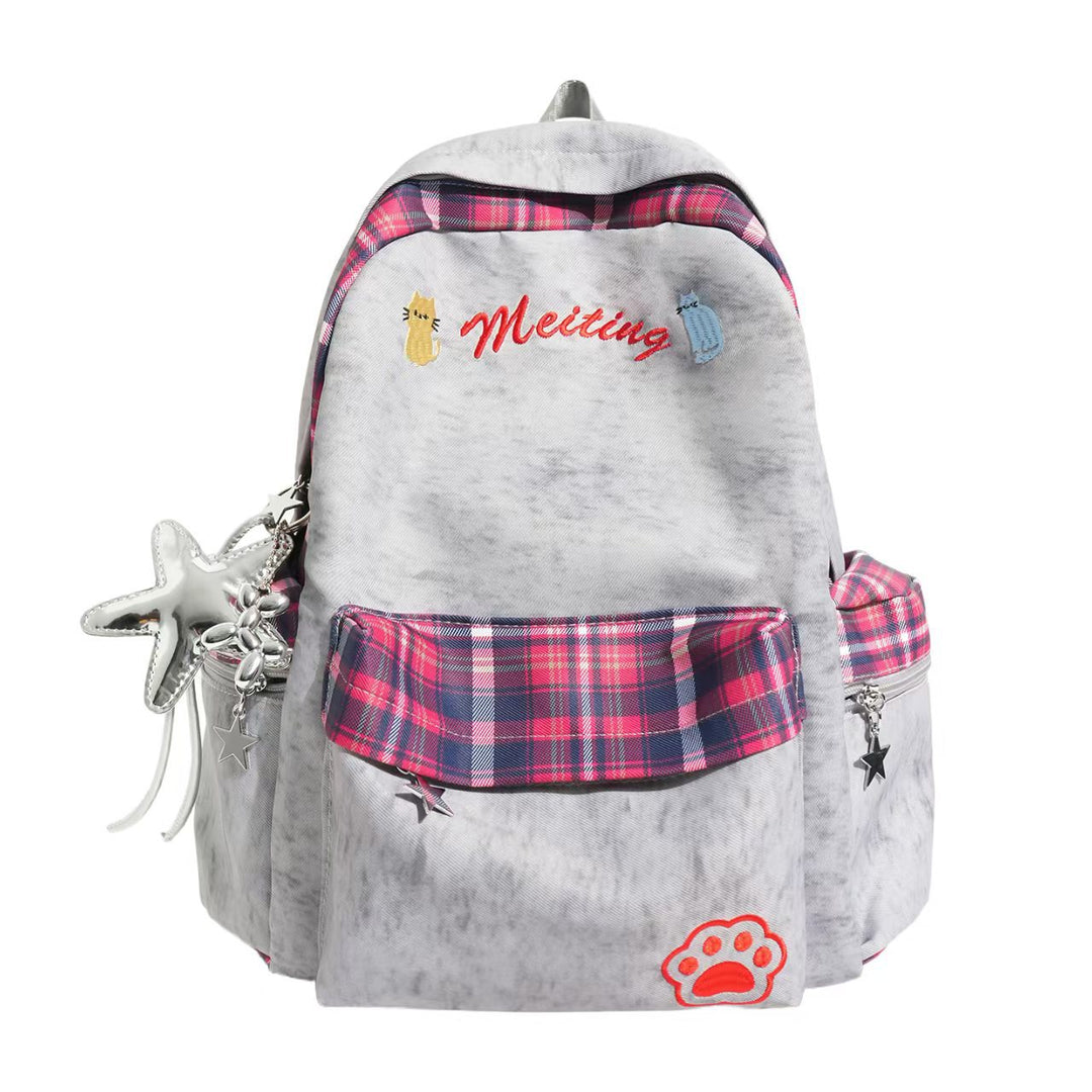 Embroidered Casual School Backpack Stornfield