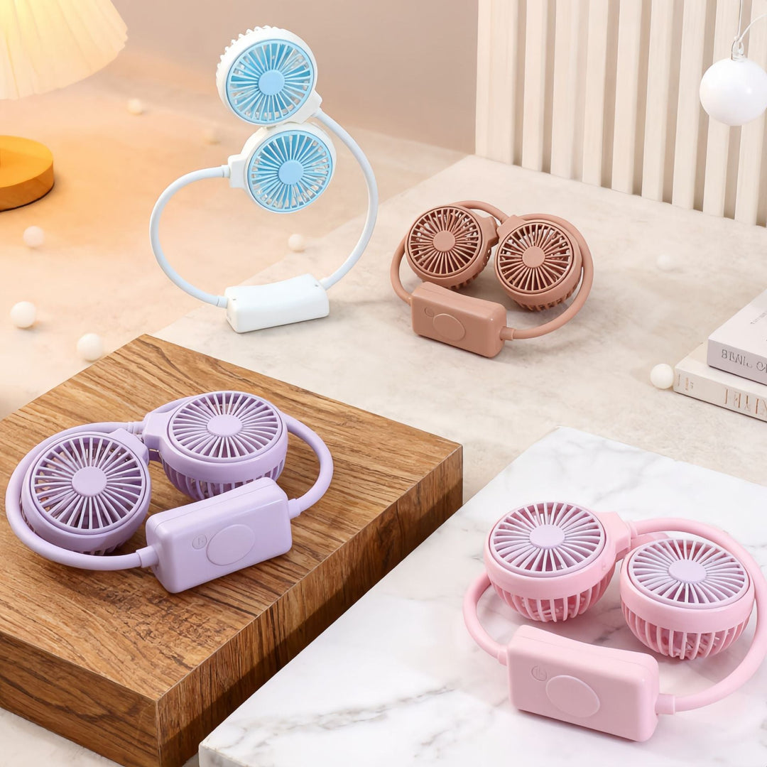 Women Portable Neck Fan with Flexible Design Stornfield