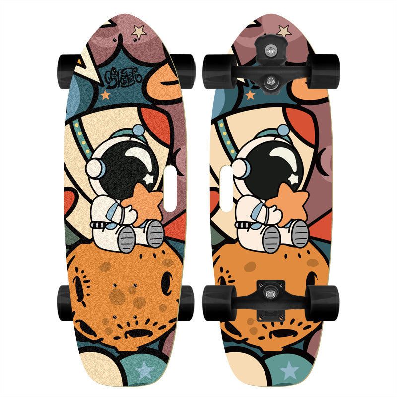 Skateboard with Custom Cartoon Design Stornfield