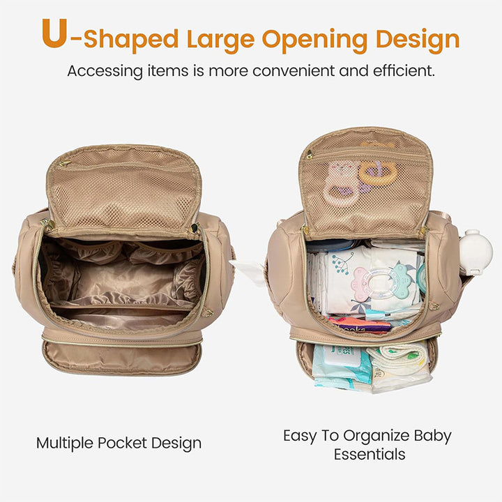 Elegant Quilted Backpack with Practical Compartments Stornfield