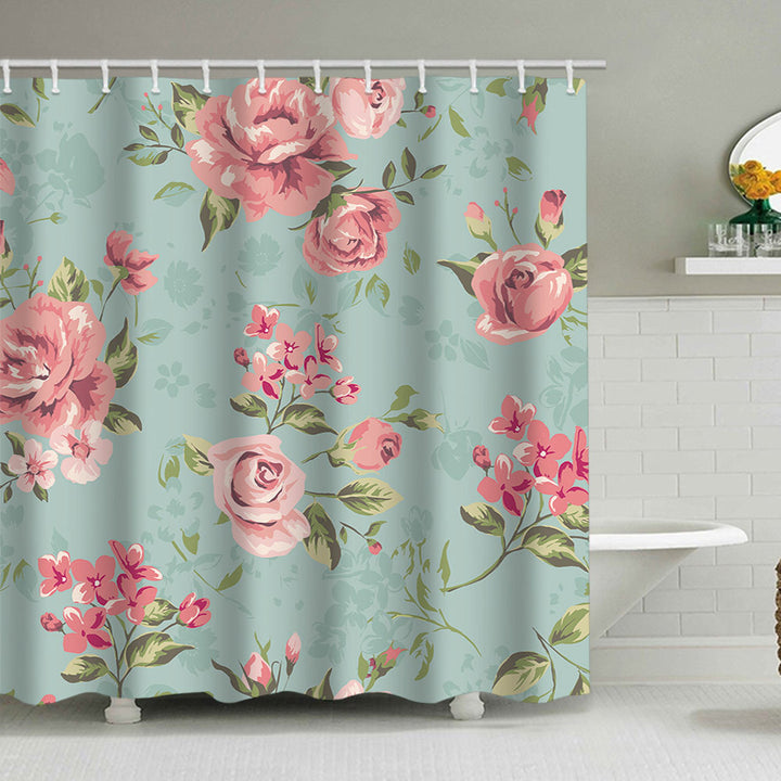 Floral Print Shower Curtain Stornfield