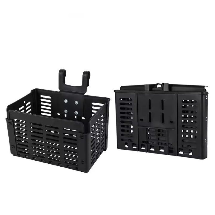 removable vented front bicycle cargo basket with universal handlebar mount Stornfield
