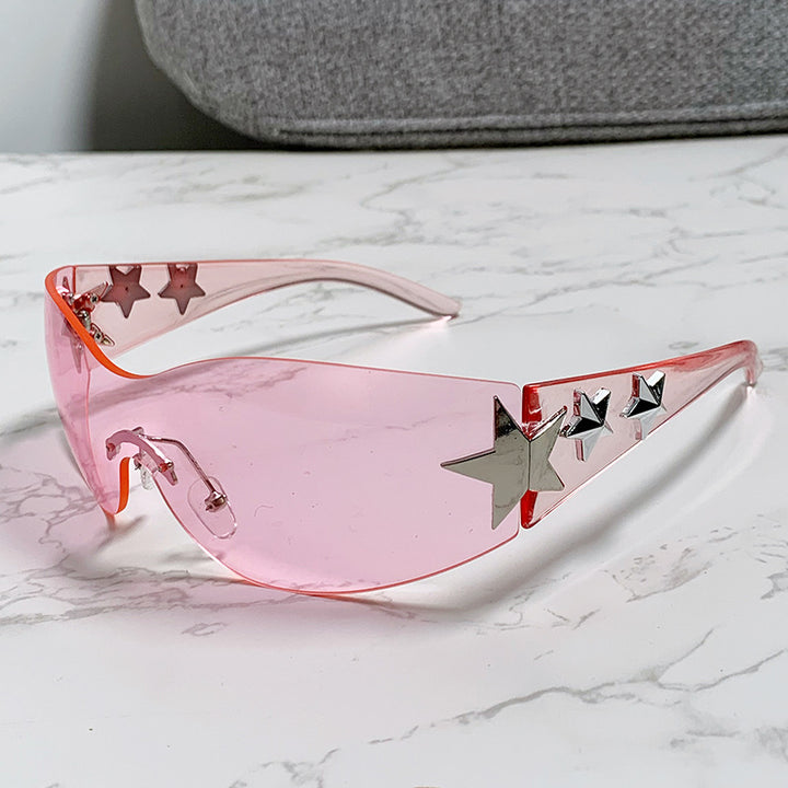 Ladies futuristic sunglasses with striking design and fashionable accents Stornfield