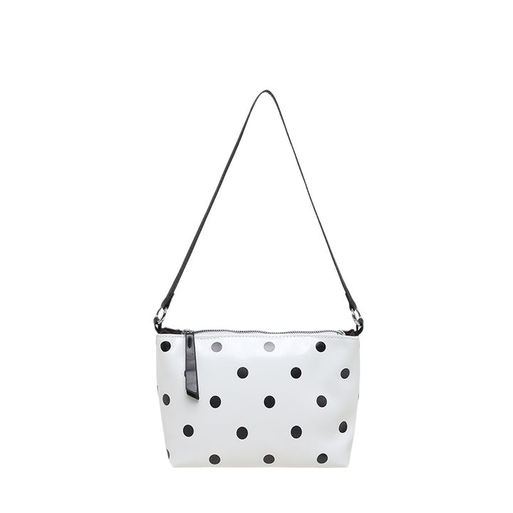 Sleek Polka Dot Handheld Clutch