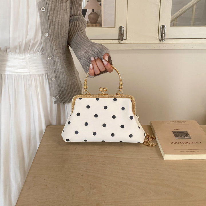 WoVintage Elegant Polka Dot Evening Clutch Stornfield
