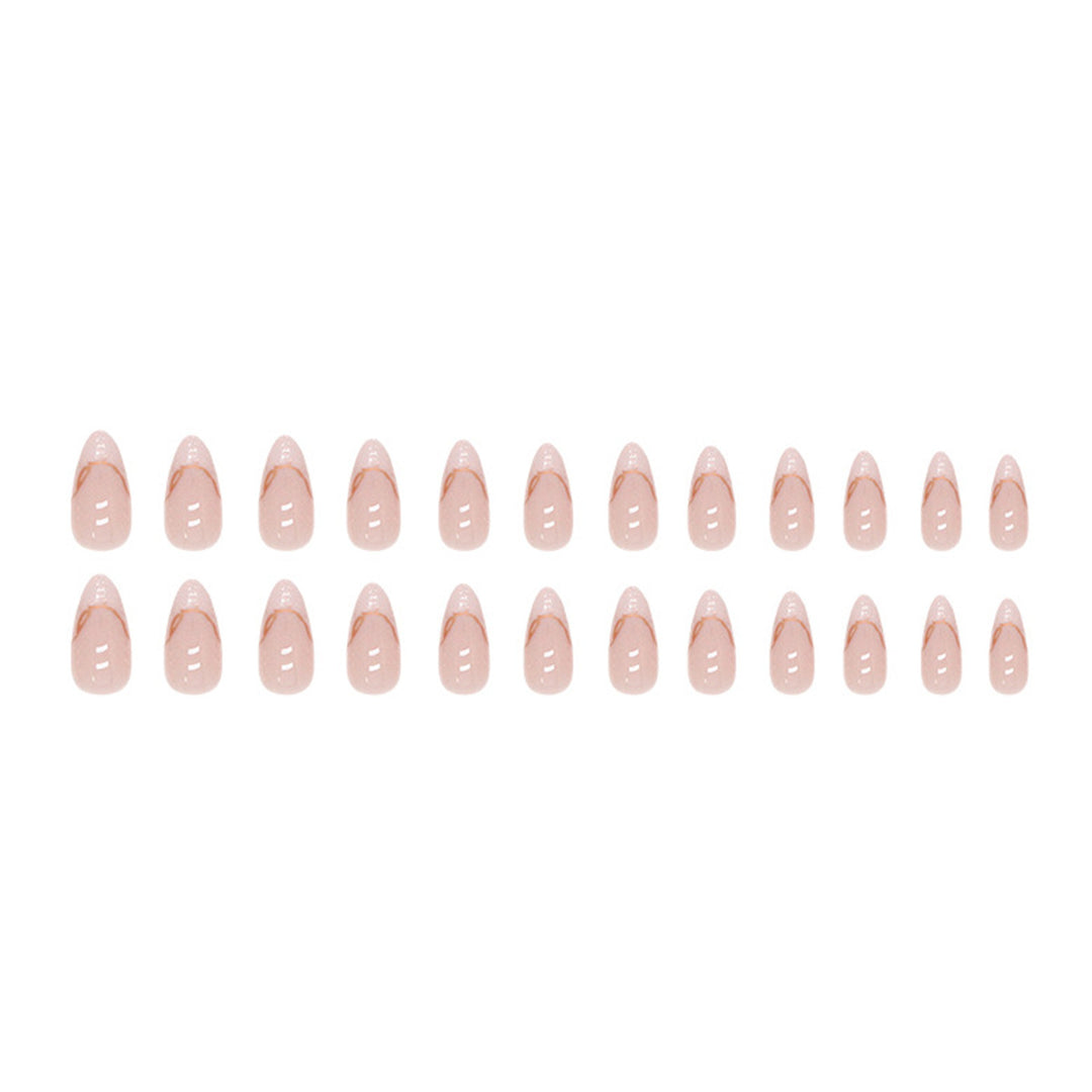 Elegant Almond-Shaped Press-On Nail Extensions Stornfield