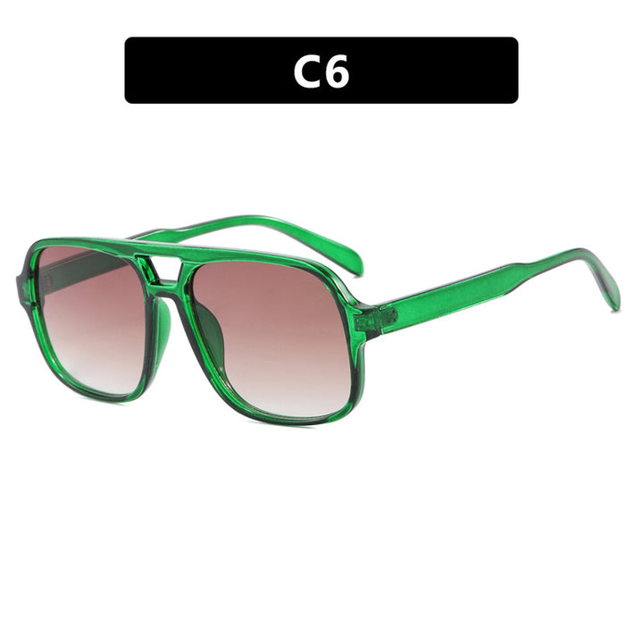 Women's modern square sunglasses with stylish transparent frame Stornfield