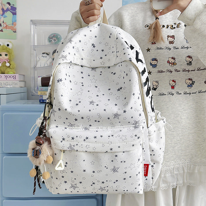 Star-Printed Cute Backpack Stornfield