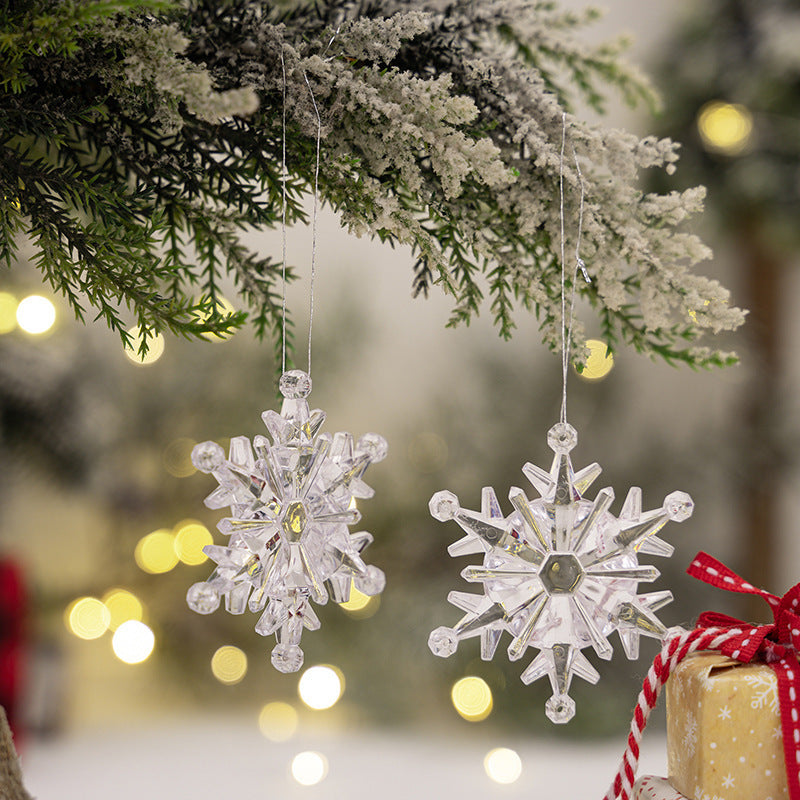 Elegant Glittering Snowflake Hanging Decoration Stornfield