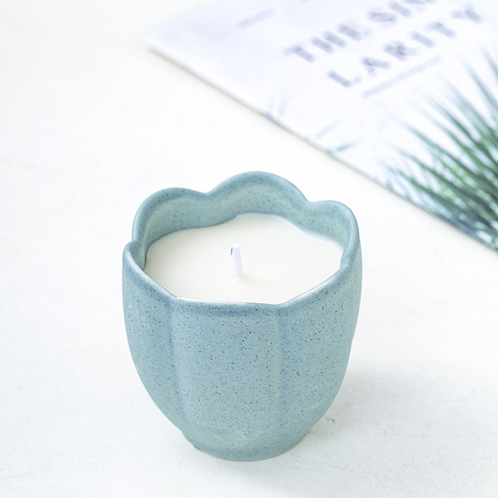 Decorative Organic Ceramic Candle Holder Stornfeild
