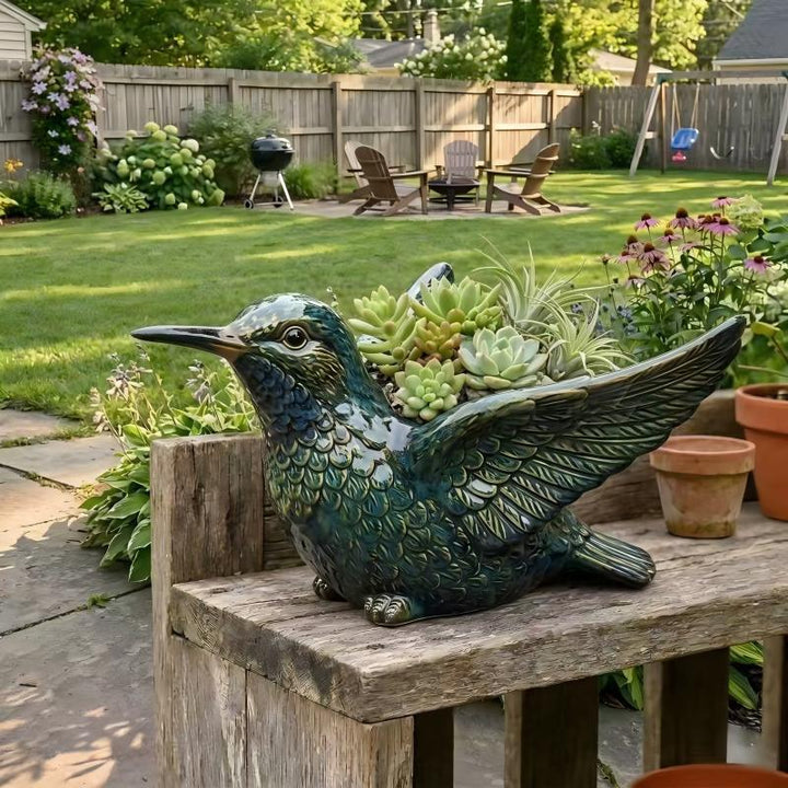 Decorative Bird Flower Pot Stornfield
