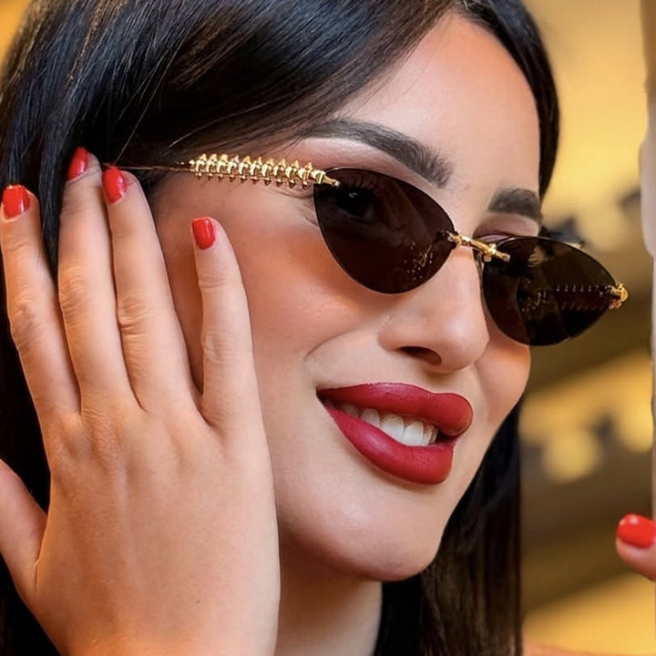Women's sunglasses in modern, geometric design with stylish metal frame and UV protection Stornfield