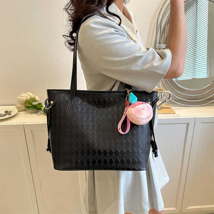 Quilted Pattern Handheld Tote Bag Stornfield