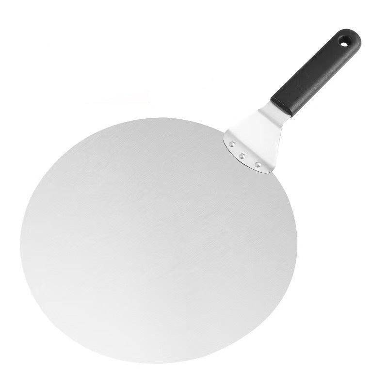 round stainless steel pizza peel with ergonomic heat resistant handle Stornfield