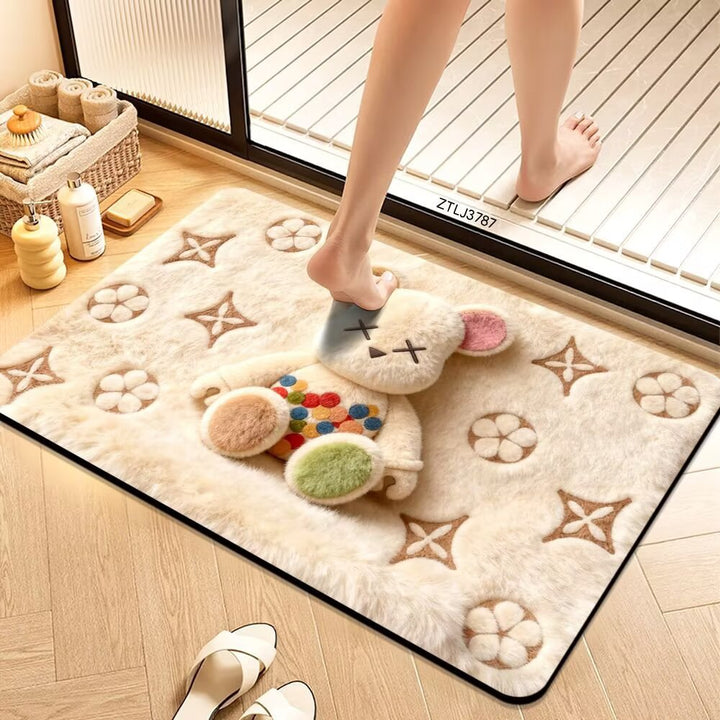 Plush Cartoon Themed Bath Mat Stornfield
