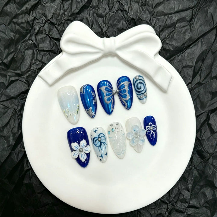 Decorative Butterfly Press-On Nail Art Collection