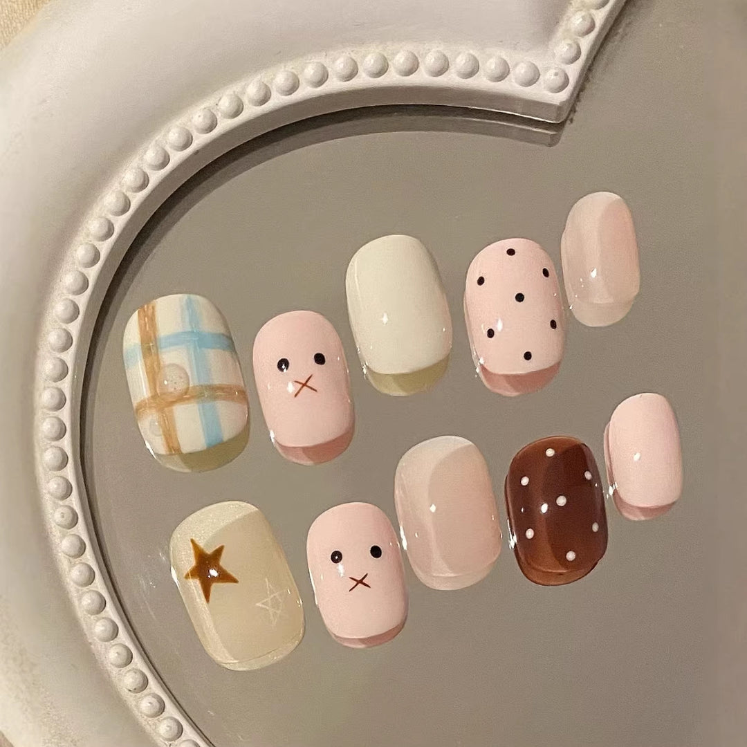 Artistic Themed Press-On Nails