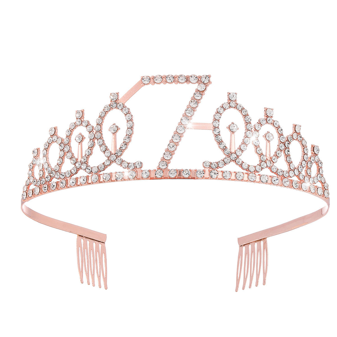 Women's Crystal-Embellished Tiara with Elegant Design Stornfield
