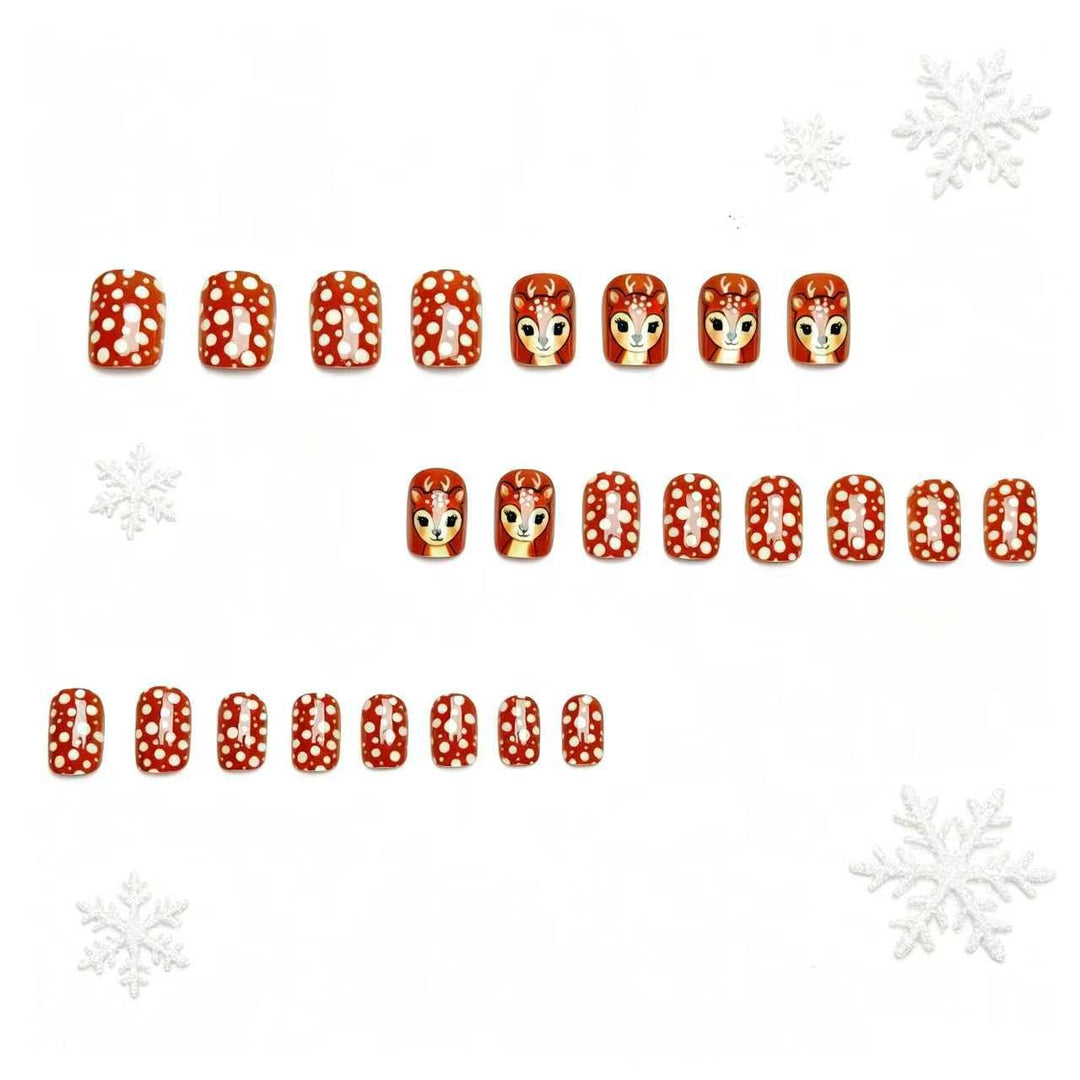 Artistic 3D Reindeer-Themed Nail Art Stornfield