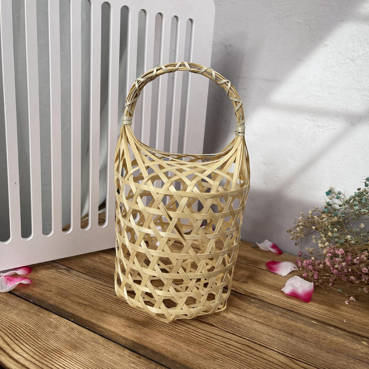 Women braided storage basket with textured design Stornfield