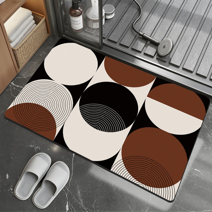 Modern Abstract Bath Mat Stornfield