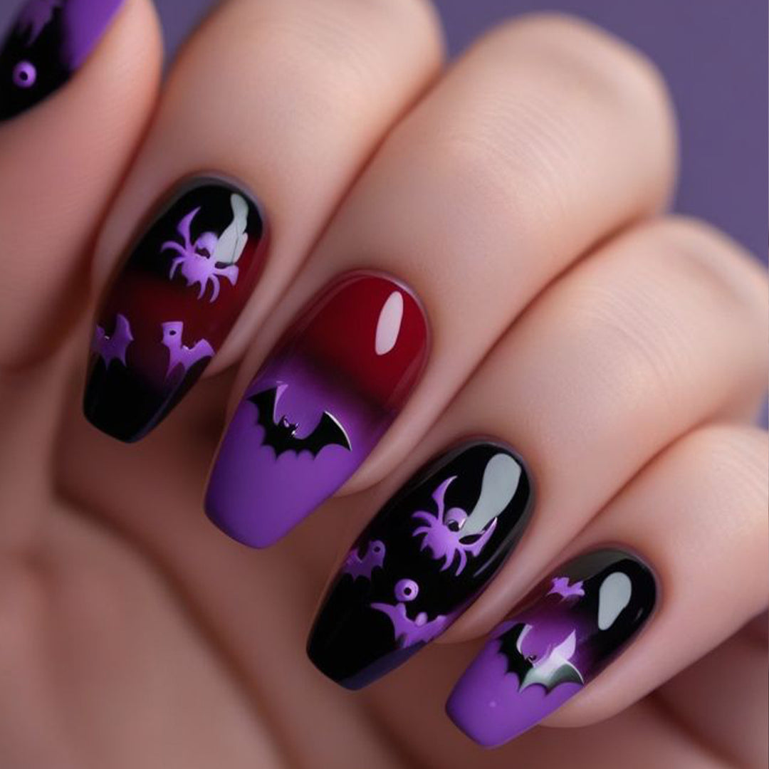 Halloween-Themed 3D Gothic Nail Art Set Stornfield