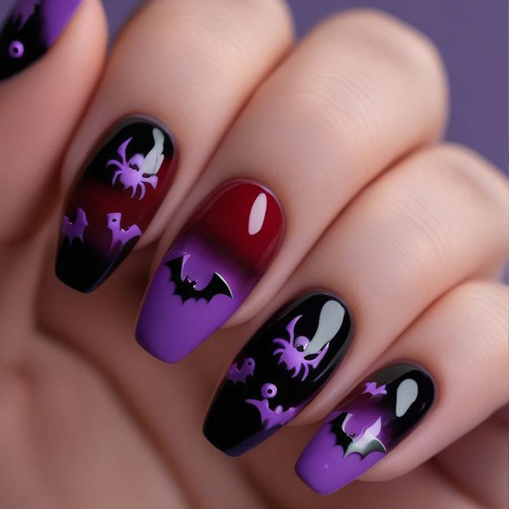 Halloween-Themed 3D Gothic Nail Art Set Stornfield