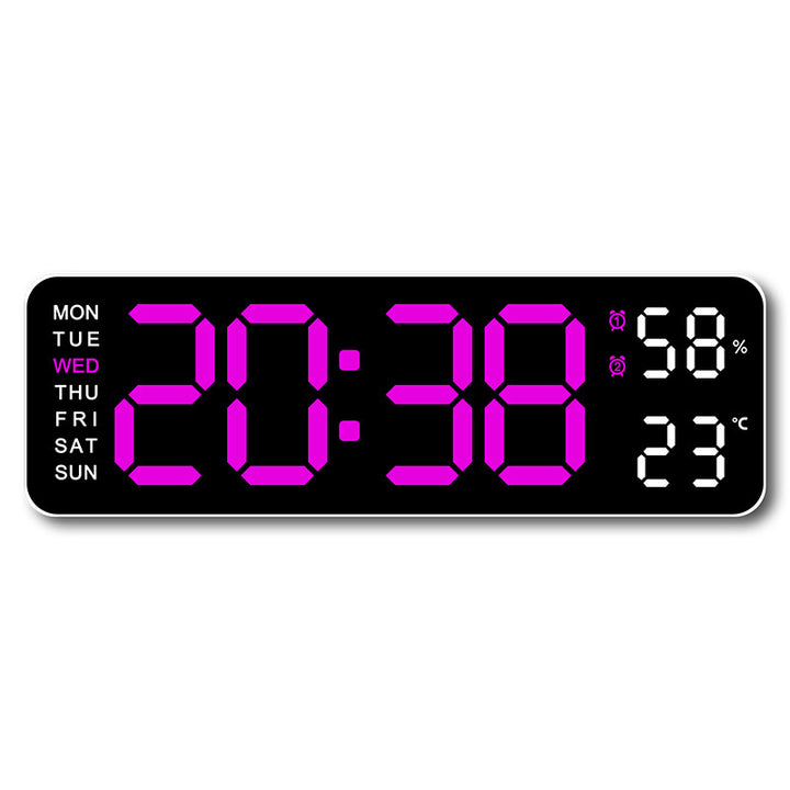 Digital wall clock with temperature and humidity display Stornfield