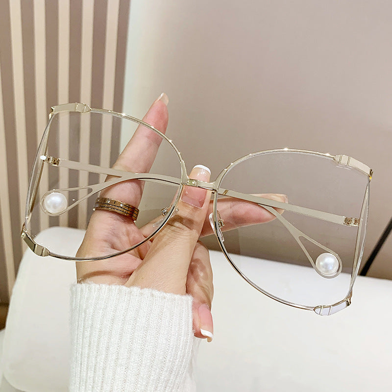 Ladies fashionable glasses with elegant pearl decor Stornfield