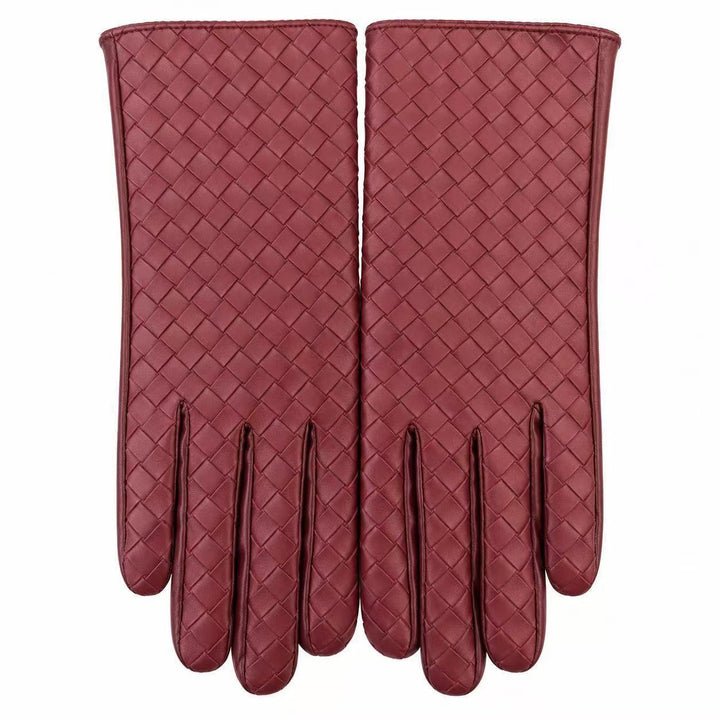 Premium Woven Leather Gloves Stornfield
