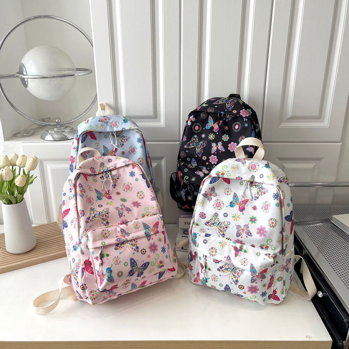 Butterfly Print Casual Backpack Stornfield