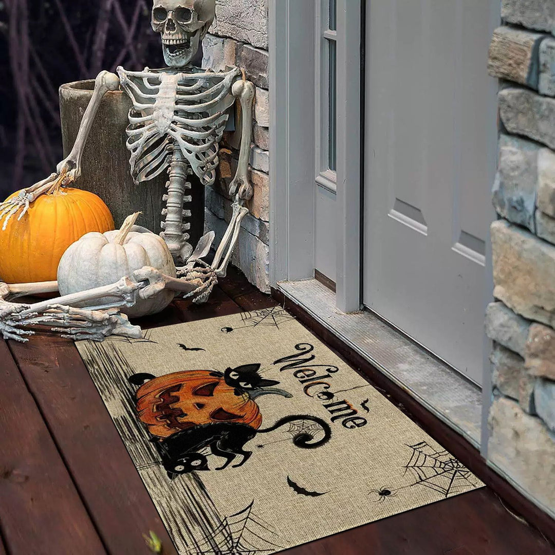 Halloween-Themed Decorative Welcome Mat for Home